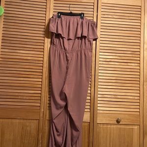 Plus Size Off the Shoulders Jumpsuit